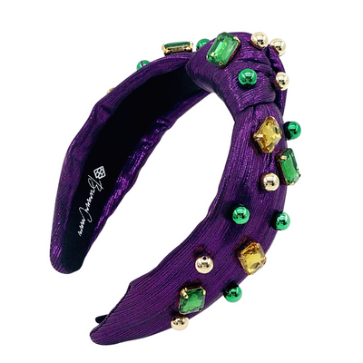 Headband - Purple, Gold & Green - Gabrielle's Biloxi