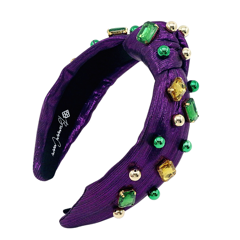 Headband - Purple, Gold & Green - Gabrielle&