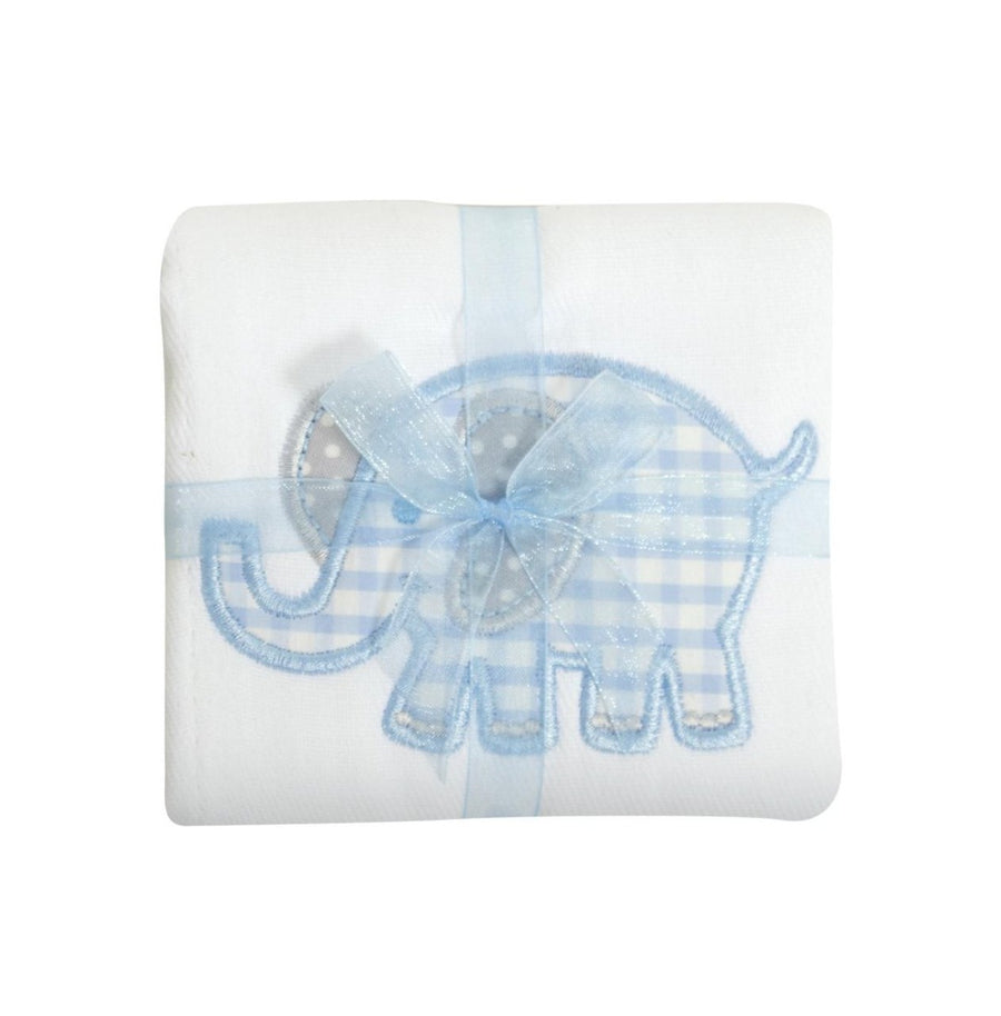 3 Marthas Burp Pad Blue Elephant - Gabrielle's Biloxi