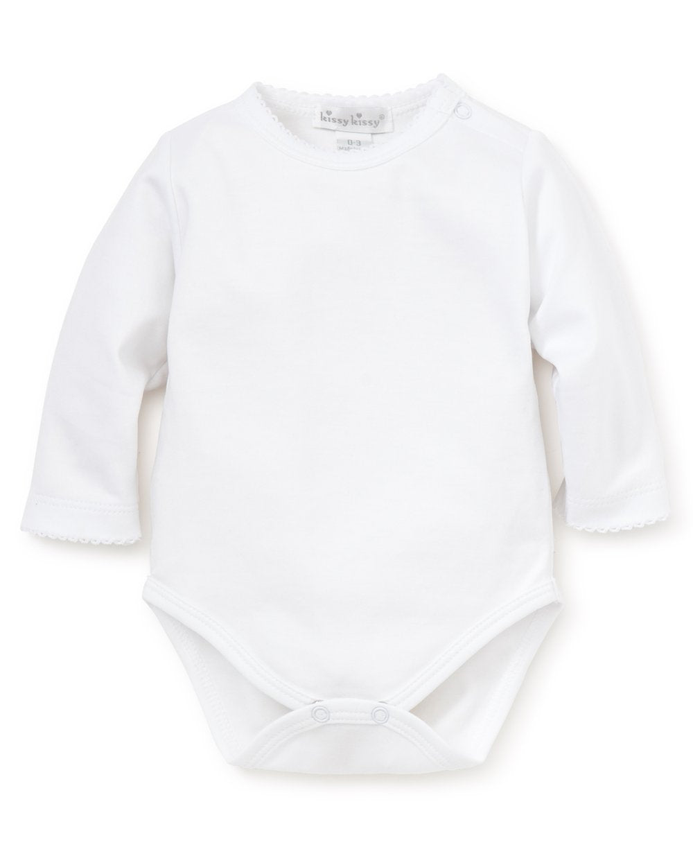 Kissy Kissy Basic L/S Body - White - Gabrielle's Biloxi
