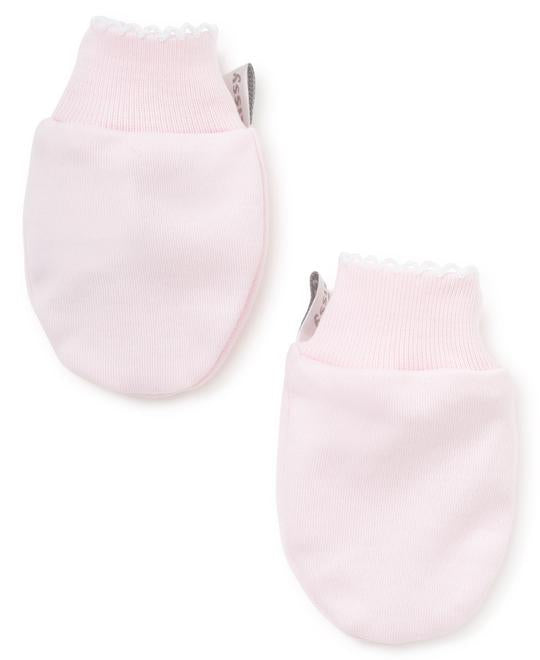 Kissy Kissy Basics Mittens - Pink / White - Gabrielle's Biloxi