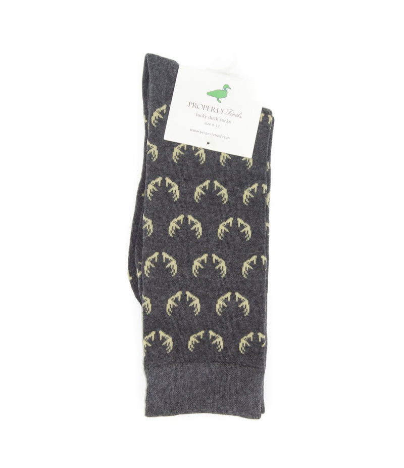Properly Tied Lucky Duck Sock - Antlers Kids - Gabrielle&