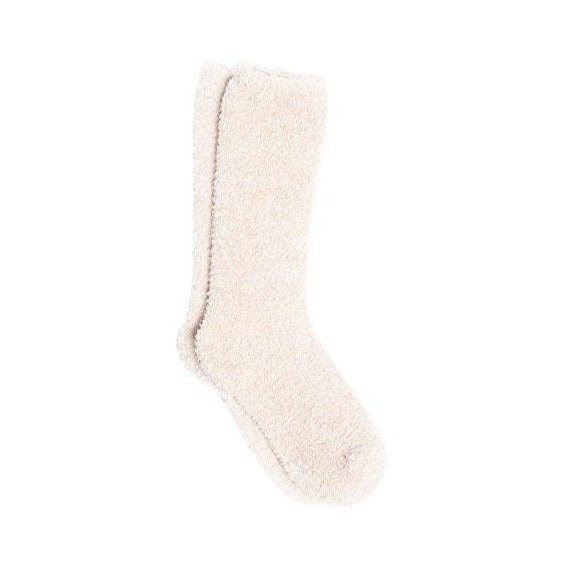 Barefoot Dreams CozyChic Womens Socks Dusty Rose White - Gabrielle's Biloxi