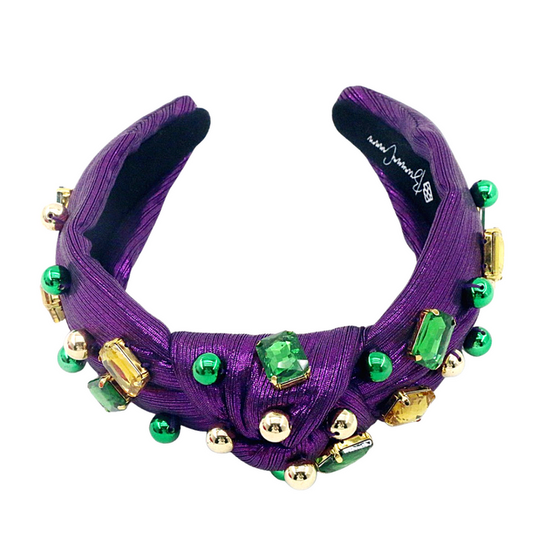 Headband - Purple, Gold & Green - Gabrielle&