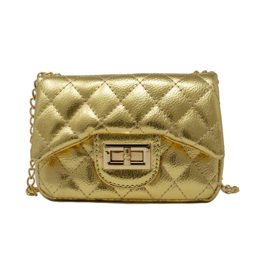 Kids Metallic Classic Mini Purse - Gold - Gabrielle's Biloxi