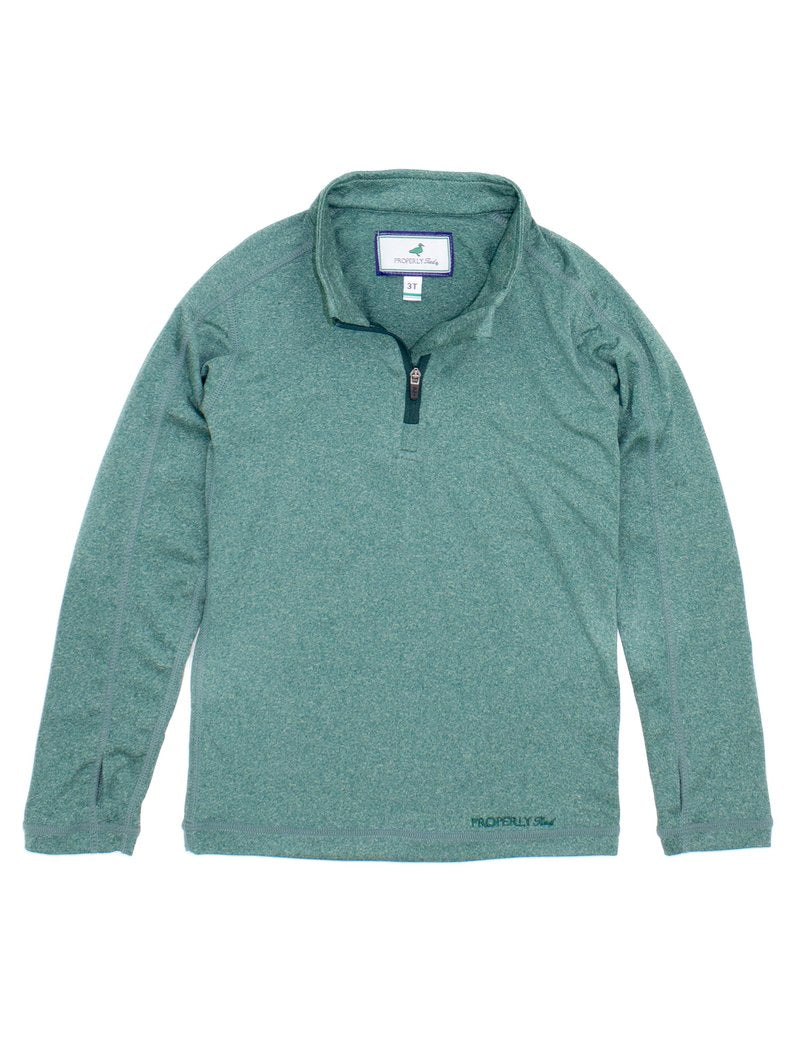 Kids Properly Tied Finn Pullover - Hunter Heather - Gabrielle's Biloxi