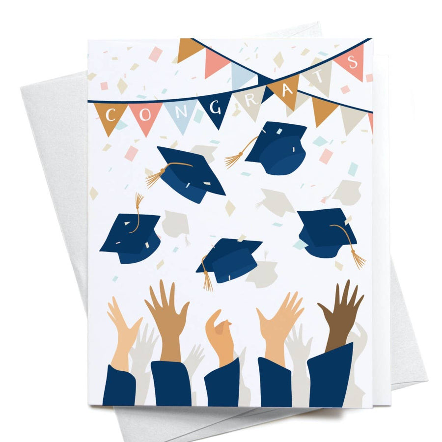 Congrats Graduation Caps Greeting Card - Gabrielle's Biloxi