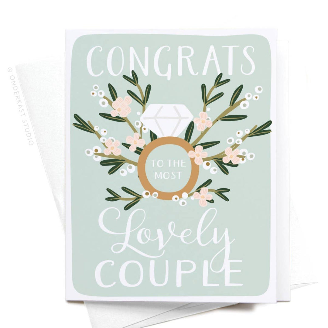 Congrats to the Most Lovely Couple Greeting Card - Gabrielle's Biloxi