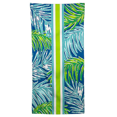 Veracruz Palm Beach Towel   Royal/Lime/Aruba Blue   34x70 - Gabrielle's Biloxi