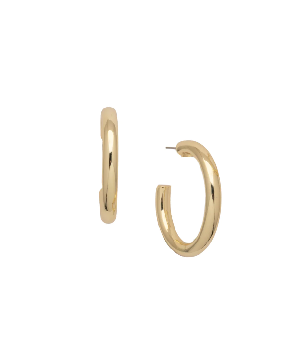 Sorrelli Bare Metallic Hoop Earrings - Gold - Gabrielle's Biloxi