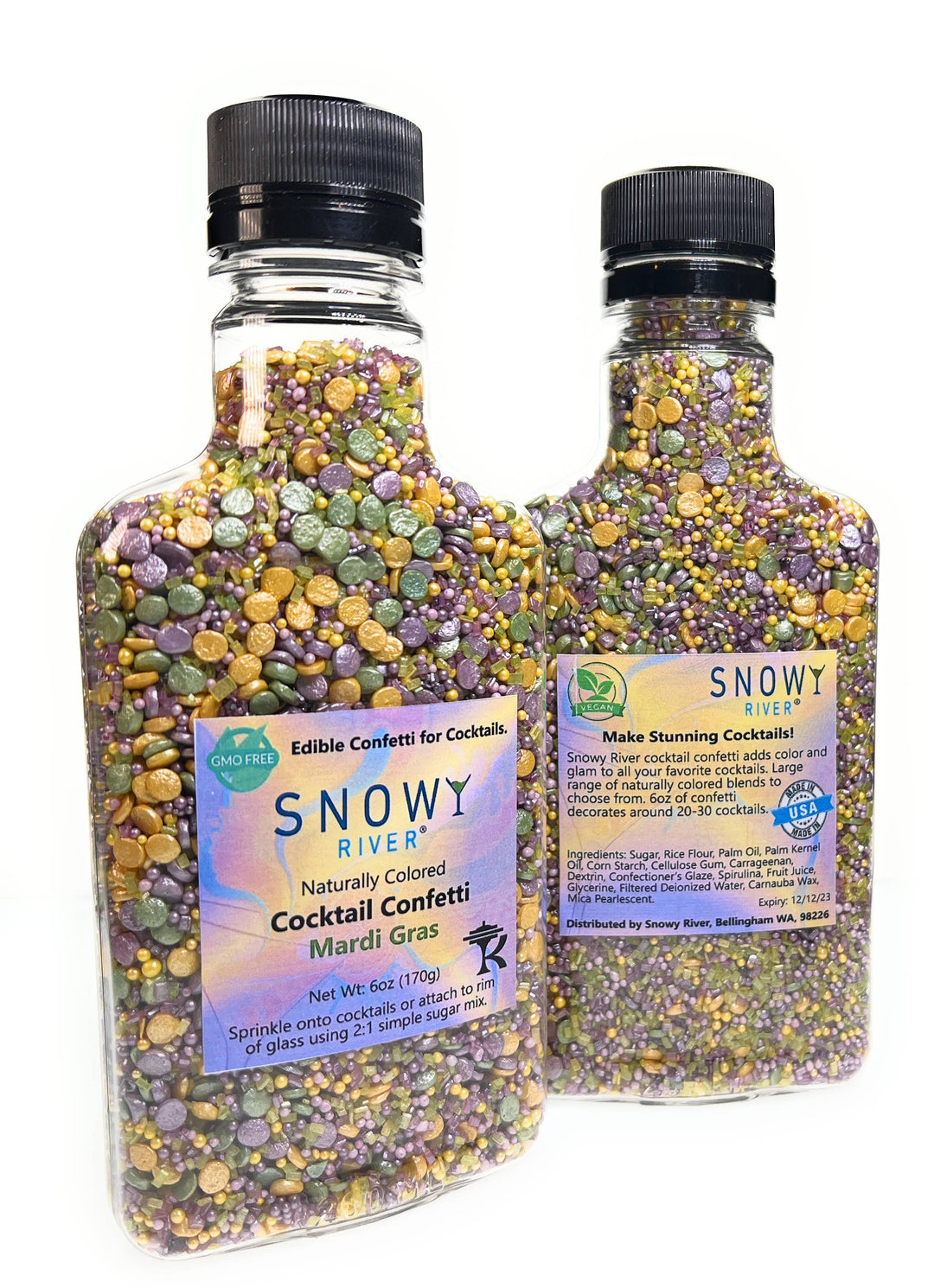 Snowy River Mardi Gras Cocktail Confetti (1x6oz Bottle) - Gabrielle's Biloxi