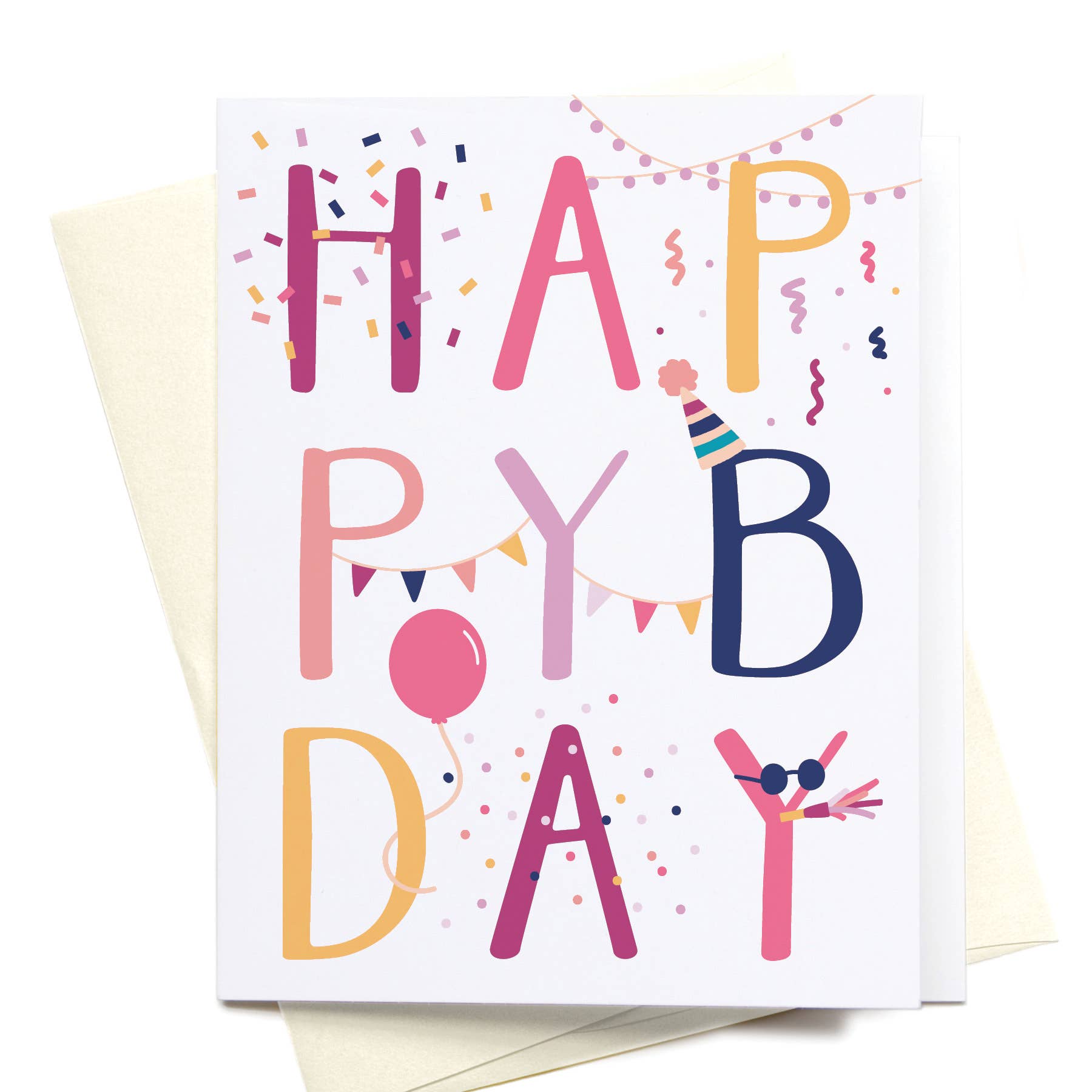 Happy Birthday Party Decorations Greeting Card - Gabrielle's Biloxi