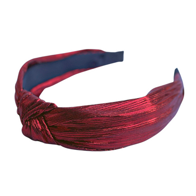 Headband - Red Metallic - Gabrielle's Biloxi