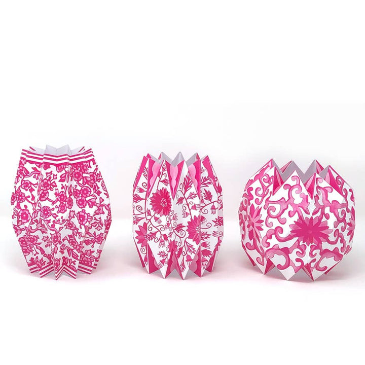 Pink Chinoiserie Paper Vase Wrap - Gabrielle's Biloxi
