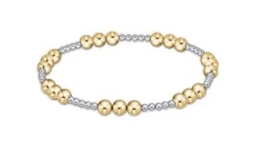 ENewton Classic Joy Pattern 5mm Bead Bracelet - Mixed Metal - Gabrielle's Biloxi