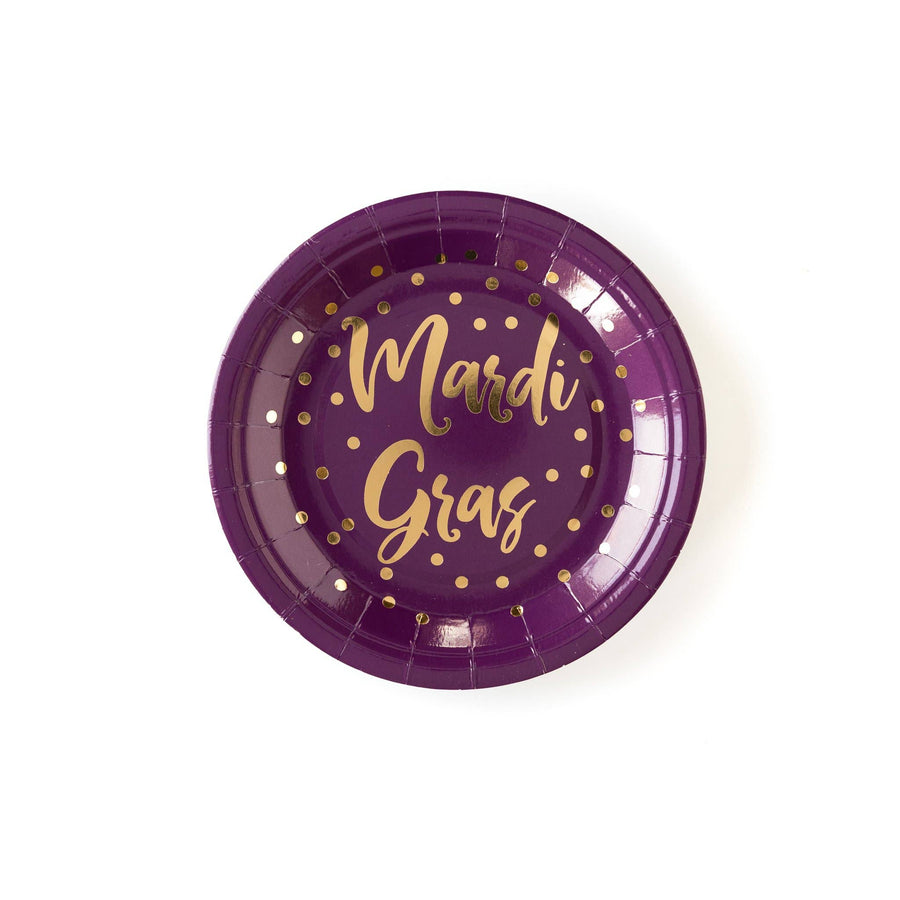 MGP141 - Mardi Gras 7" Plates - Gabrielle's Biloxi