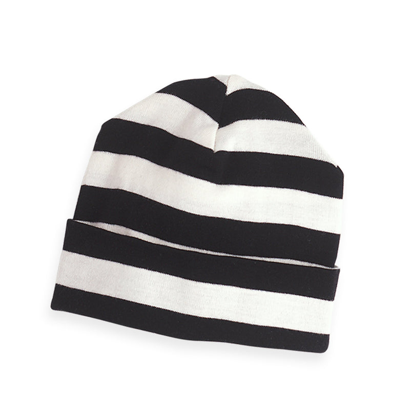 Tesa Babe Hat - Black & Ivory Stripe - Gabrielle&