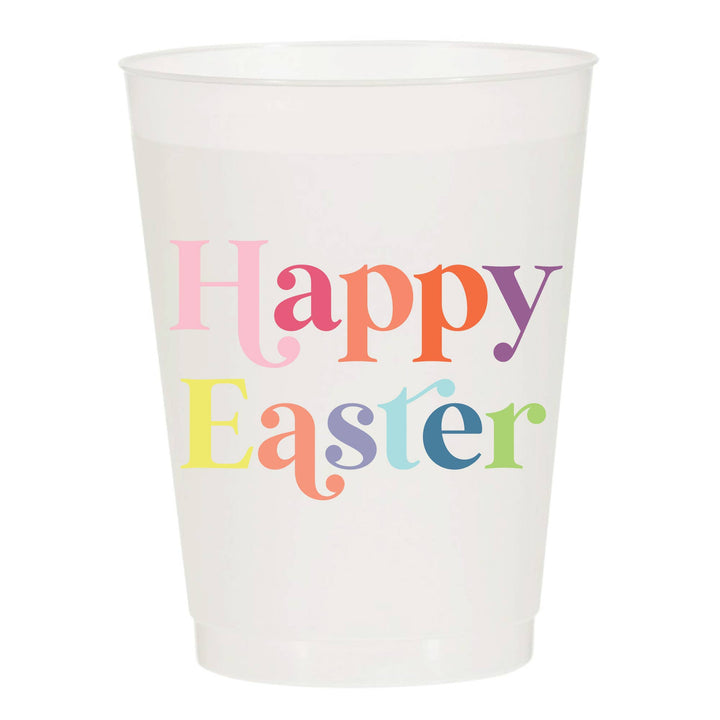 Happy Easter Fun Colorful Frosted Cups - Easter - Gabrielle's Biloxi