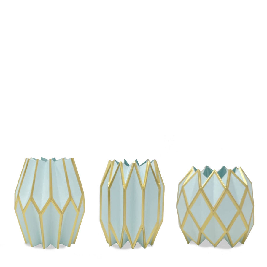 Aqua Paper Vase Wrap - Gabrielle's Biloxi