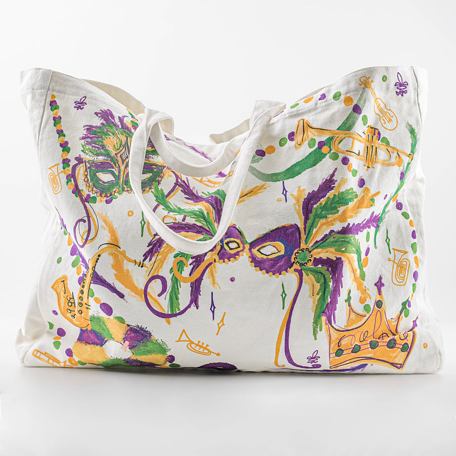 Tote Bag - Mardi Gras Mask - Gabrielle's Biloxi