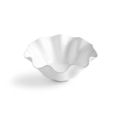 White 15.5" Clam Serving Bowl - Gabrielle's Biloxi