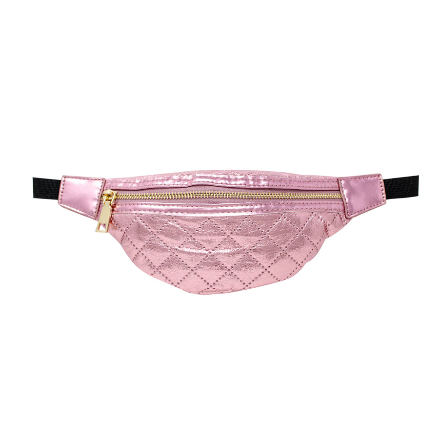 Shiny Crossbody Fanny Pack - Pink - Gabrielle's Biloxi