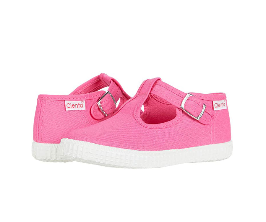 Cienta T-Strap Shoe - Fuschia - Gabrielle's Biloxi