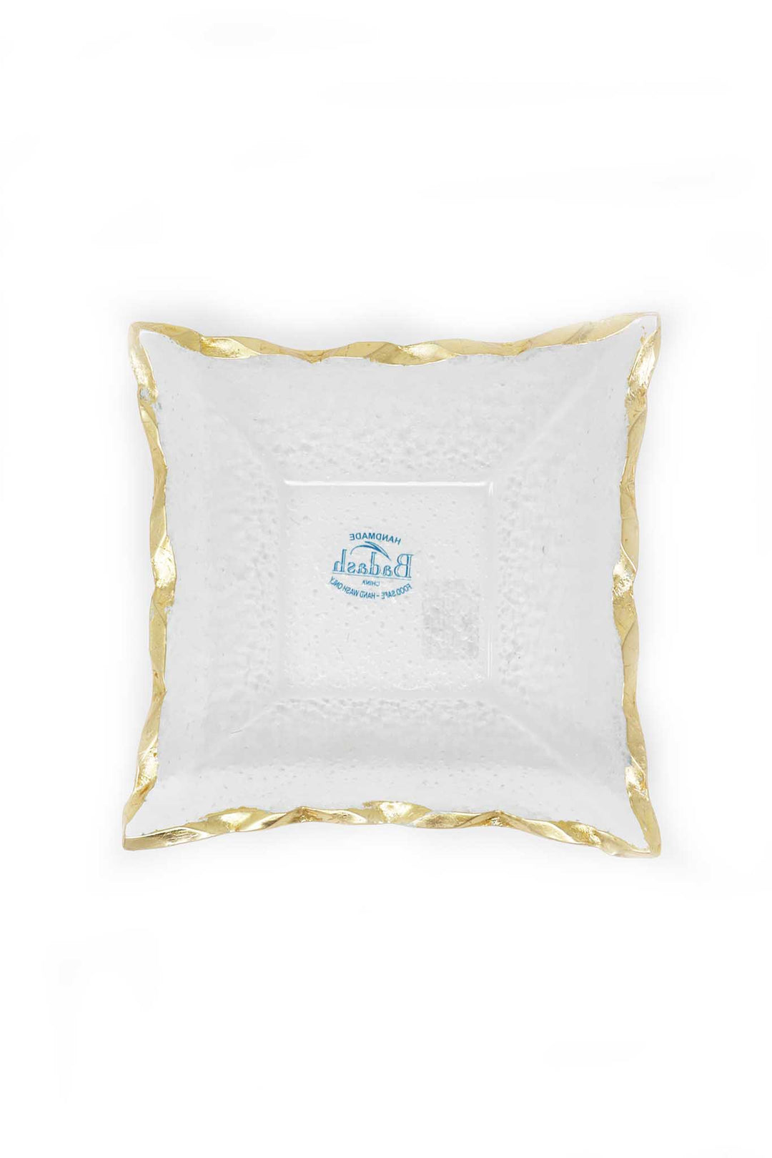 Goldedge Handcrafted Crystal 7" Square Bowl - Gabrielle's Biloxi