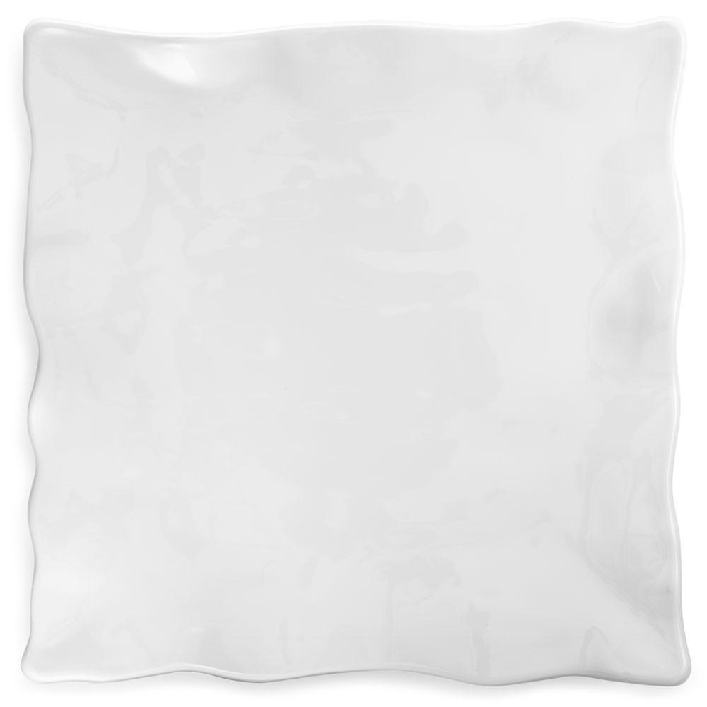 Ruffle White Melamine Square Large Platter - Gabrielle's Biloxi