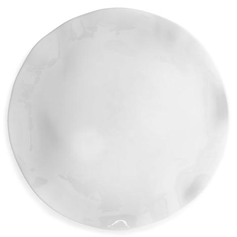 Ruffle White Melamine Round Platter - Gabrielle's Biloxi