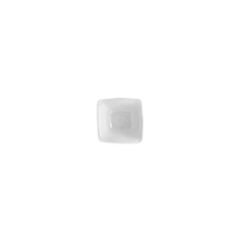 Ruffle White Melamine Square Mini Dip Bowl - Gabrielle&