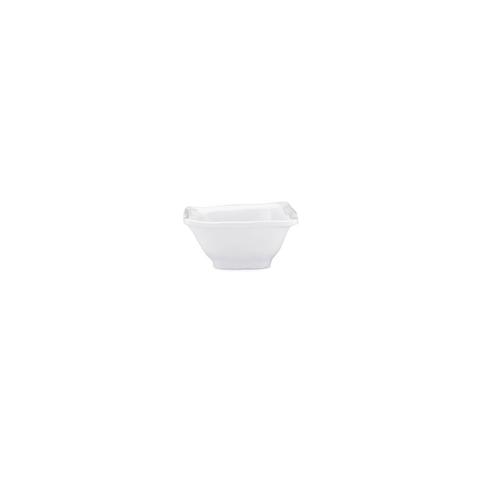 Ruffle White Melamine Square Mini Dip Bowl - Gabrielle&