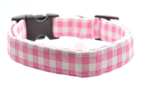 Cruz & Regis Pink Gingham Collar - Gabrielle's Biloxi