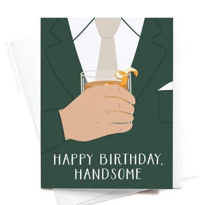 Happy Birthday Handsome Greeting Card - Gabrielle's Biloxi