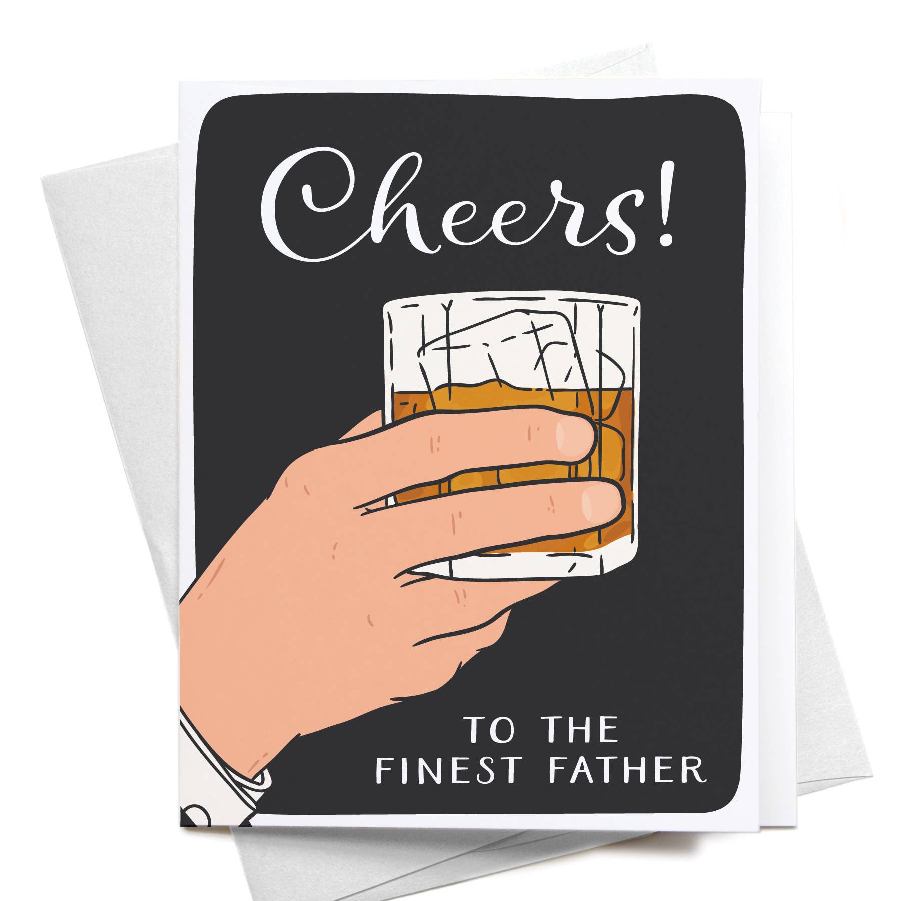 Cheers to the Finest Father Greeting Card - Gabrielle's Biloxi