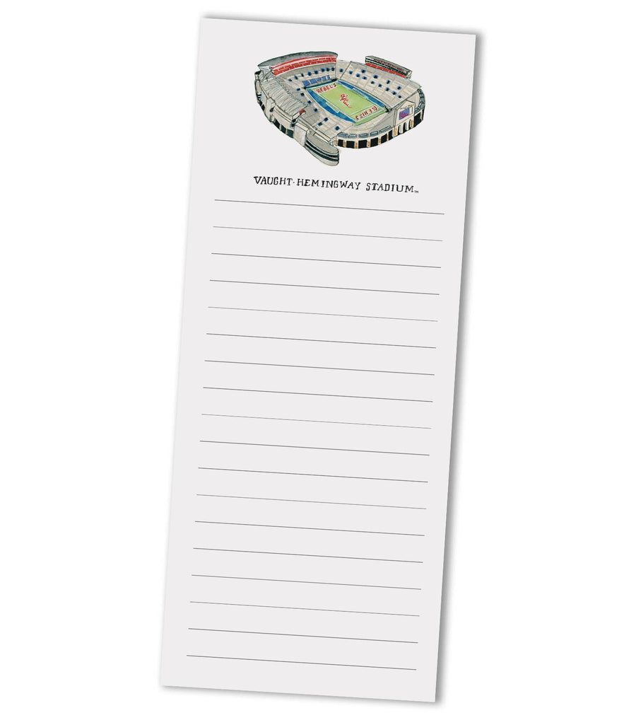 Ole Miss Stadium 3.5x8.5 Notepad - Gabrielle's Biloxi