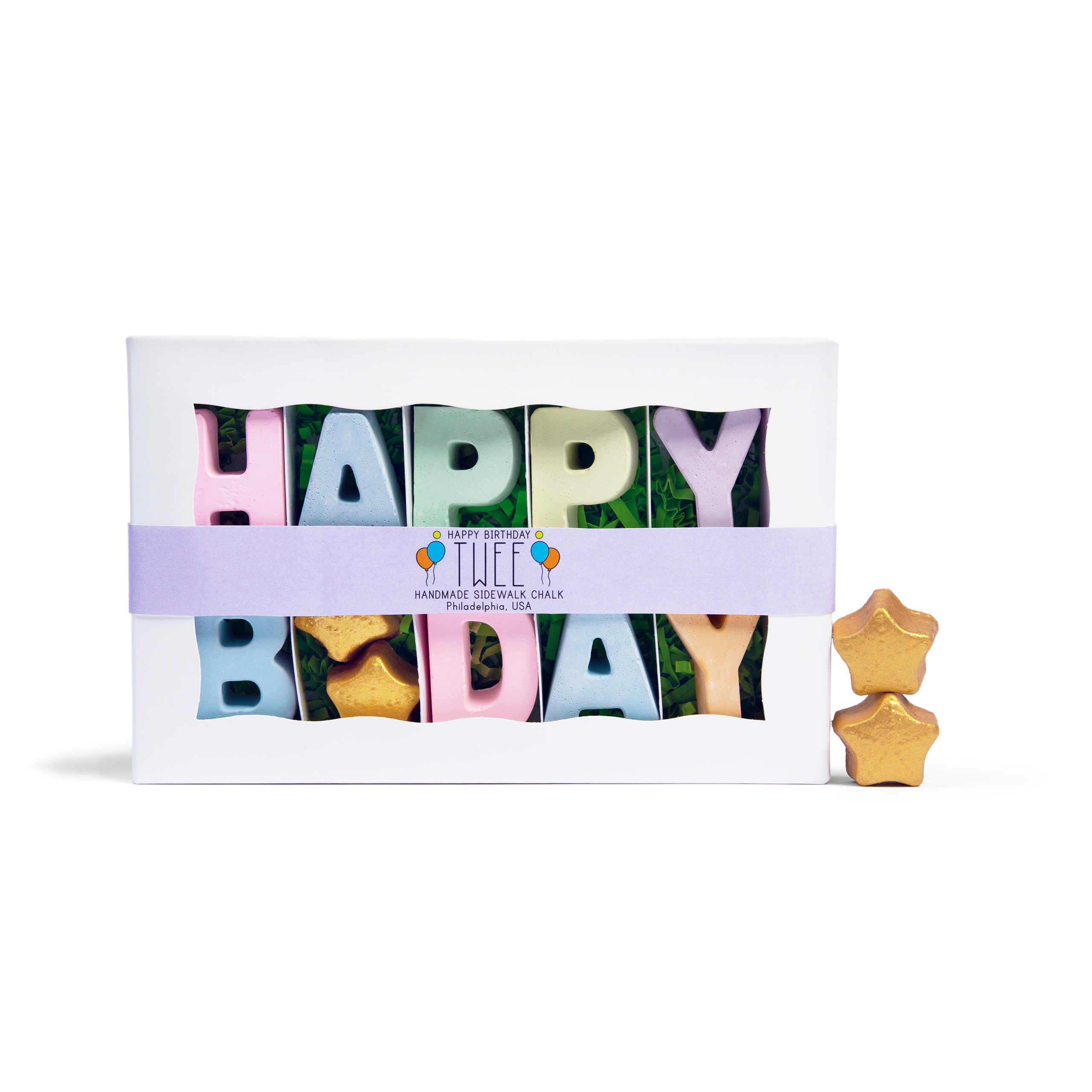 Happy Birthday Handmade Sidewalk Chalk - Gabrielle's Biloxi