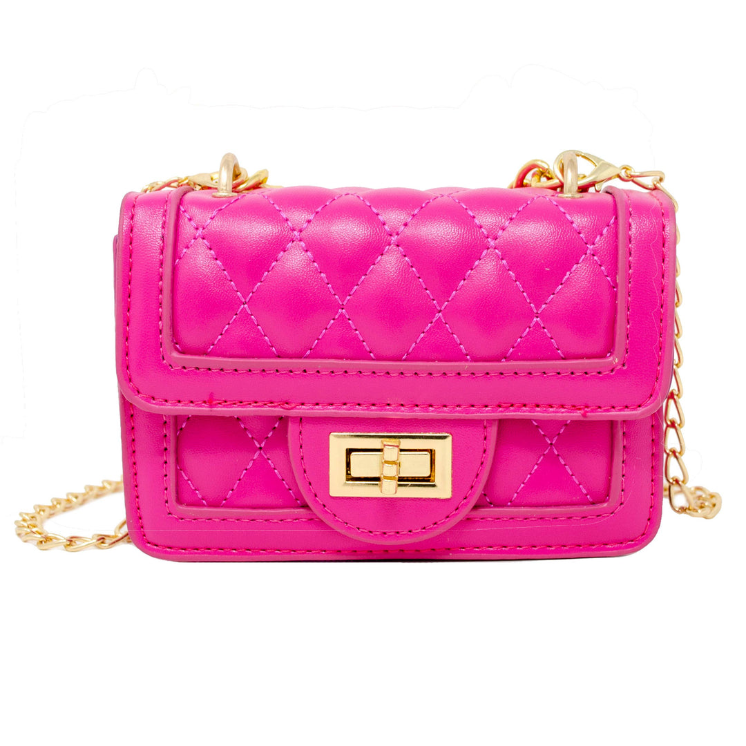 Kids Tiny Classic Quilted Mini Purse - Hot Pink - Gabrielle's Biloxi