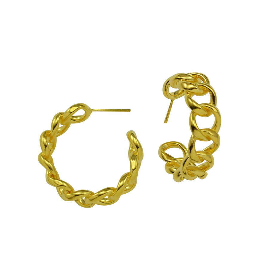 Betty Carre Doreen Chain Link Hoop Earrings - Gabrielle's Biloxi