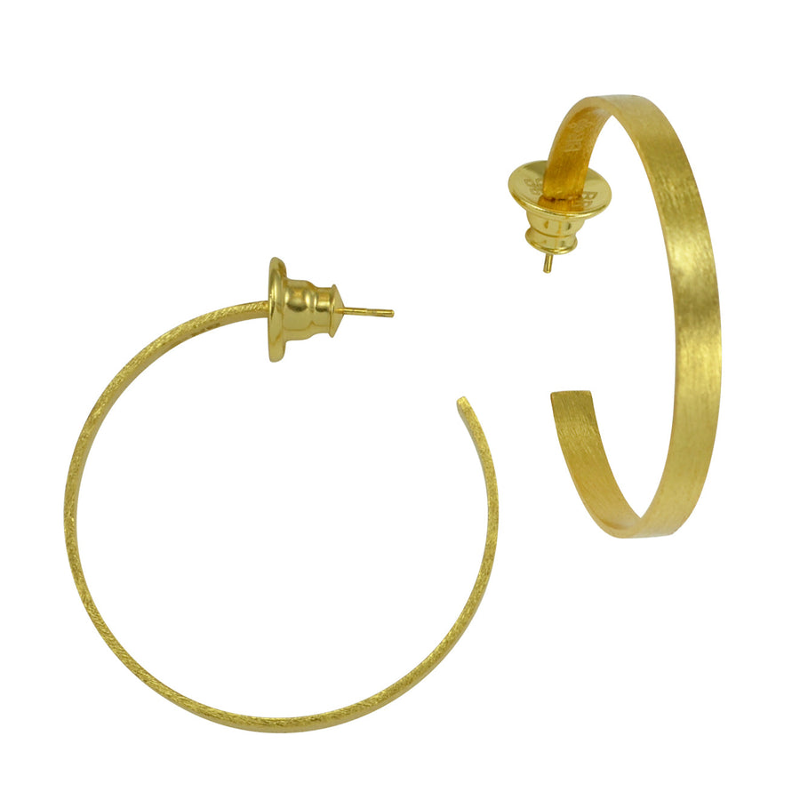 Betty Carre' Toulouse Mid Flat Hoop Earrings - Gabrielle's Biloxi