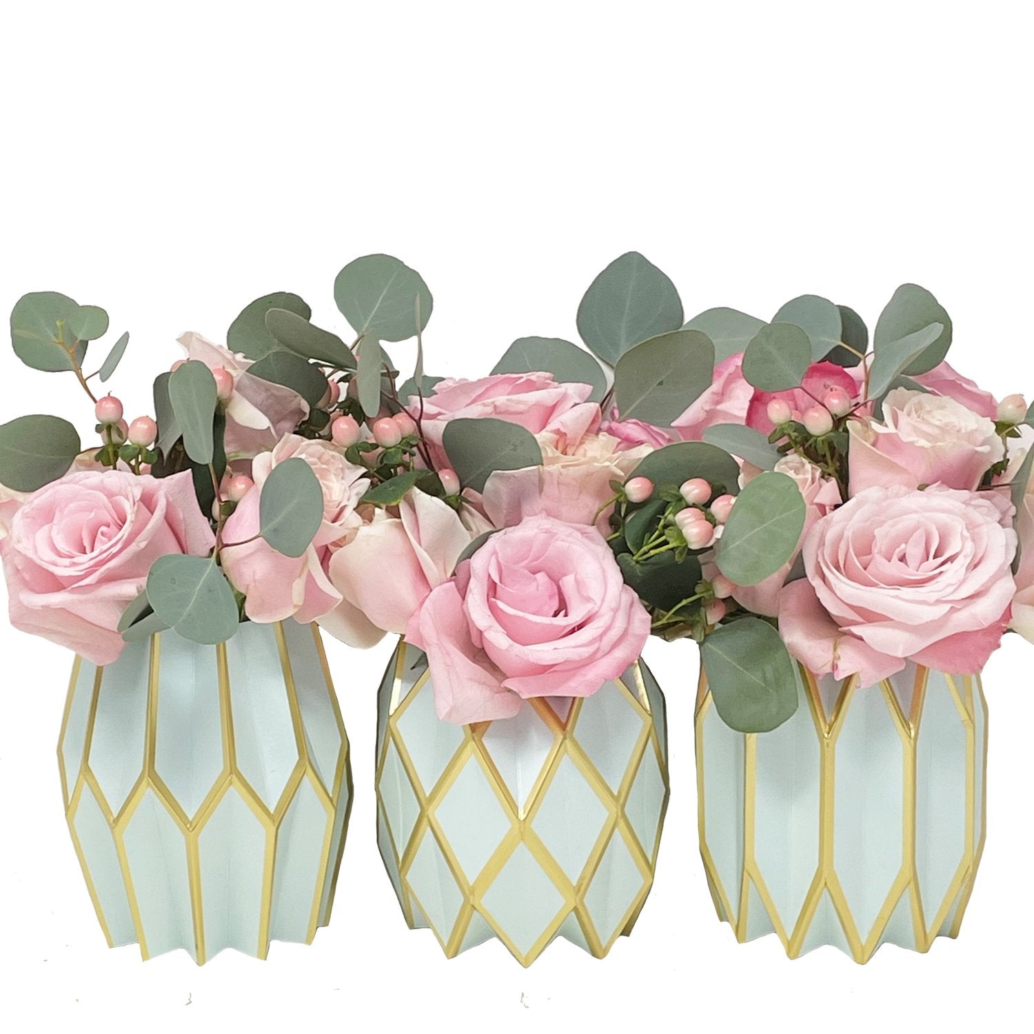 Aqua Paper Vase Wrap - Gabrielle's Biloxi