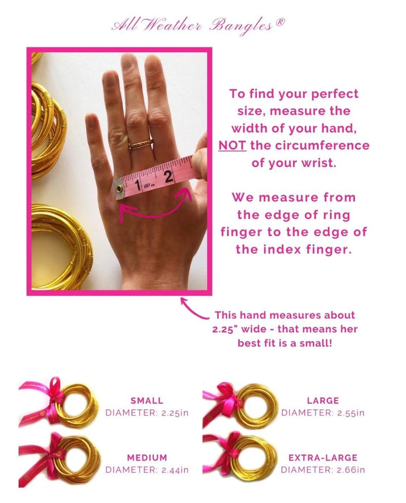 BuDhaGirl Pink All Weather  Bangles - Gabrielle&