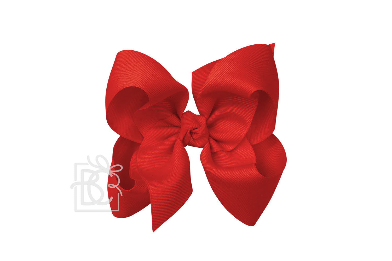 Signature Grosgrain Double Knot Bow on Clip - Red - Gabrielle's Biloxi