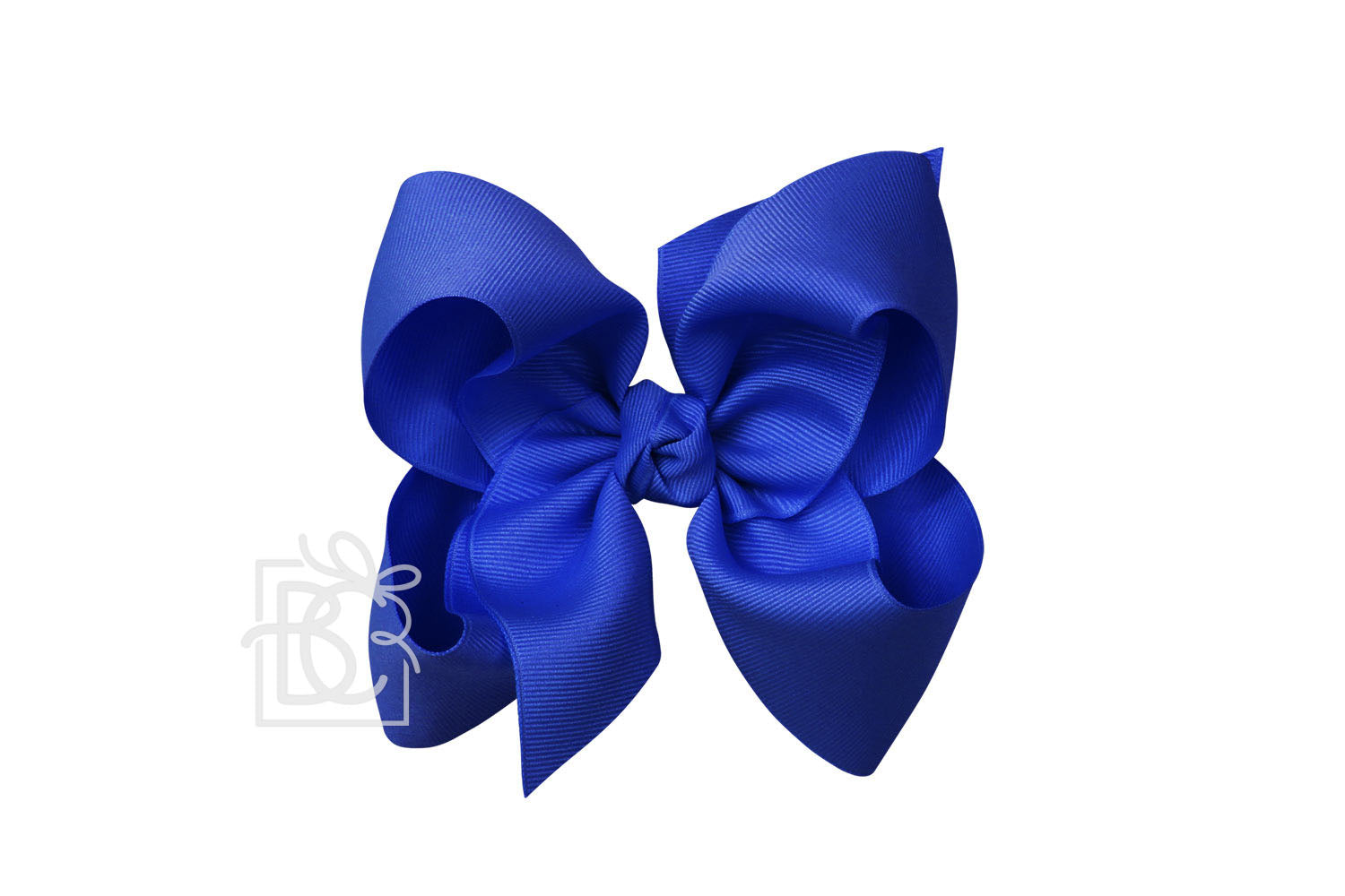 Signature Grosgrain Double Knot Bow on Clip - Electric Blue - Gabrielle's Biloxi