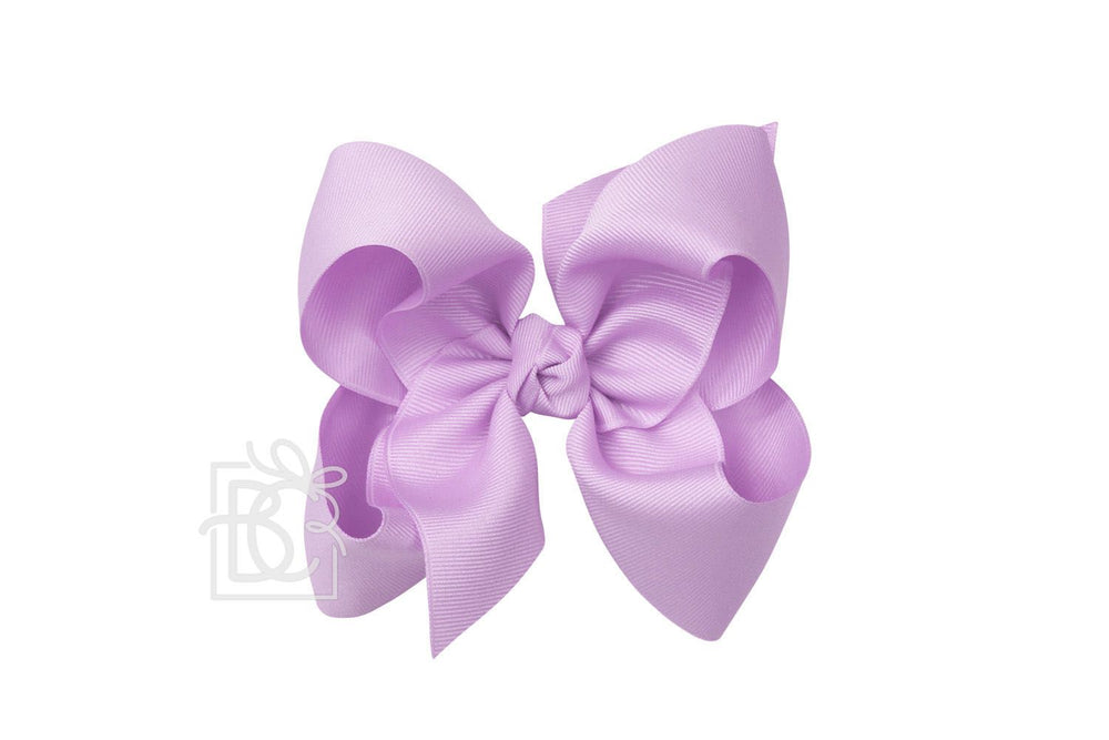 Signature Grosgrain Double Knot Bow on Clip - Light Orchid - Gabrielle's Biloxi