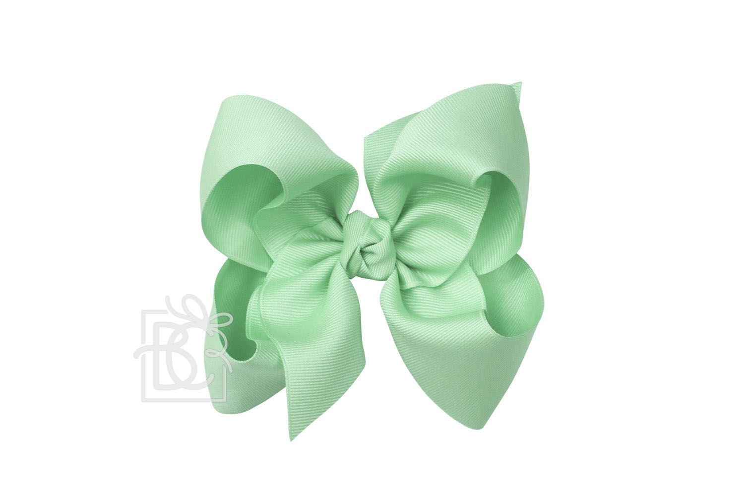 Signature Grosgrain Double Knot Bow on Clip - Mint - Gabrielle's Biloxi