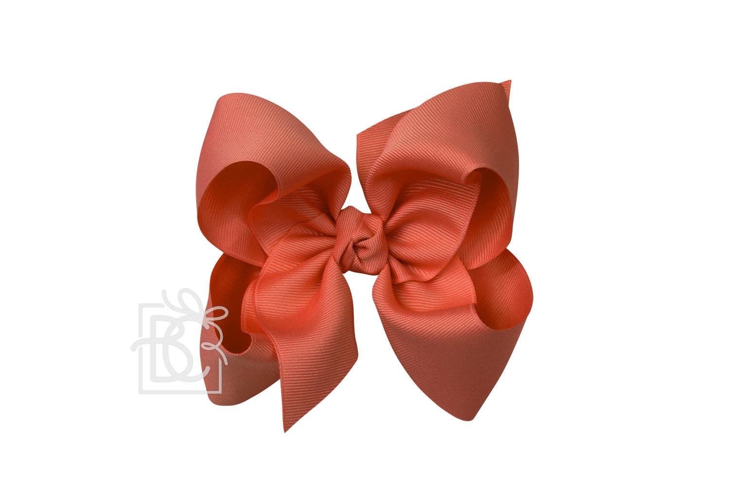 Signature Grosgrain Double Knot Bow on Clip - Mandarin Orange - Gabrielle's Biloxi