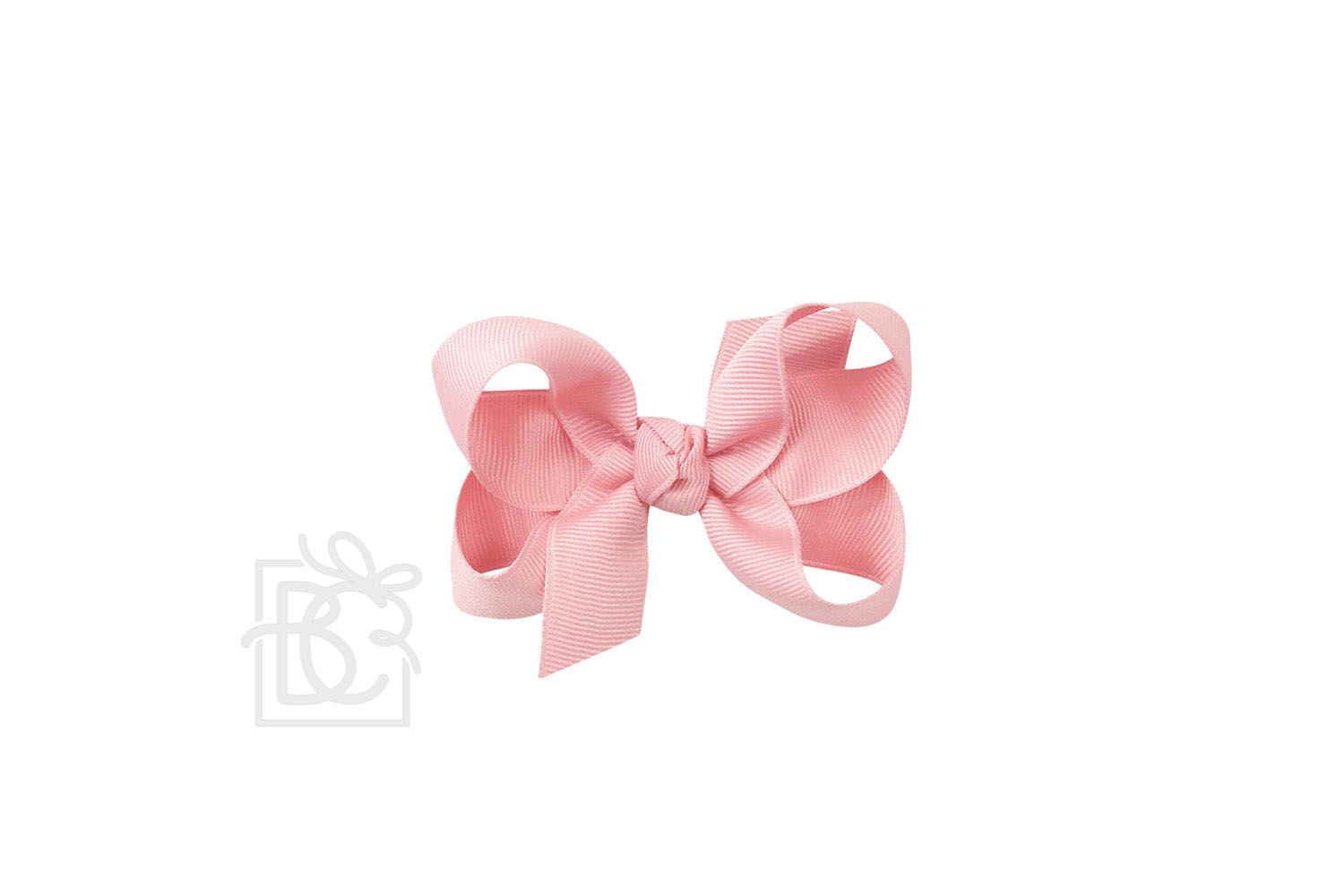 Signature Grosgrain Double Knot Bow on Clip - Peony - Gabrielle's Biloxi