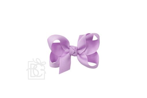 Signature Grosgrain Double Knot Bow on Clip - Light Orchid - Gabrielle's Biloxi