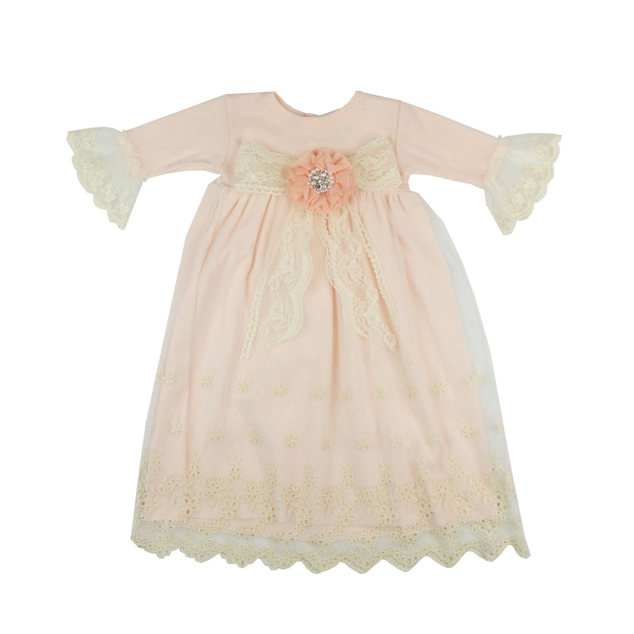 Haute Baby Sweet Angel Gown - Peach - Gabrielle's Biloxi